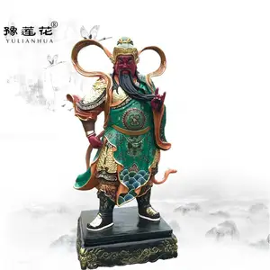 关公关二爷坐像关圣帝君神像图片树脂玻璃钢材质关老爷神像生产