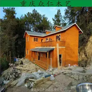 彭水樟子松传统木房子 防腐木现代木别墅 景区度假木屋设计施工 众仁木艺