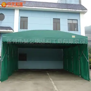 【厂家直销】加厚带轮活动推拉蓬 户外仓库蓬 临时货仓棚