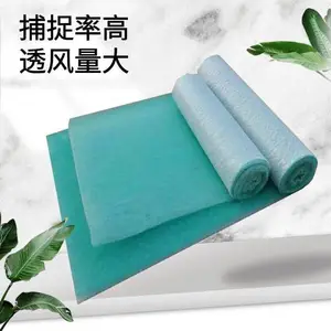 森坦油漆房过滤棉 绿白色玻璃丝纤维过滤灰尘漆雾厚度60mm