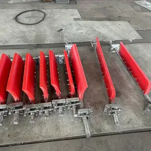 常州不锈钢皮带清扫器聚氨酯输送带刮刀刮板片料器刮泥板定制厂家