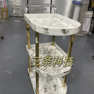 外贸亚克力家具小推车,装饰小推车,亚克力家具,出口塑料小推车,订制酒架