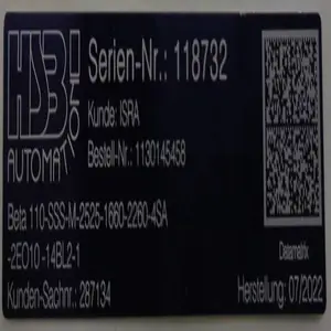 德国HSB机械线性驱动器110-C-SSS-M-1620-2480用于化工原厂授权