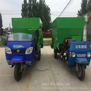 青岛小型电动撒料车 马力大养牛饲喂车 不会惊扰动物的投料机