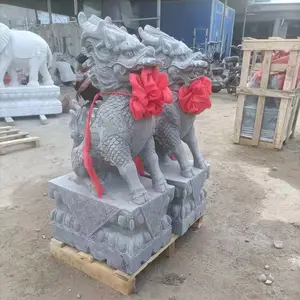 石雕麒麟制作-石雕麒麟雕刻厂家