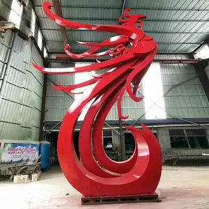 石家庄校园广场人物雕塑-抽象造型雕塑-园林户外玻璃钢仿铜雕塑-早来景观雕塑厂