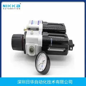 Minaman金器 MACP401‑15A 气源三点组合 过滤调压 + 油雾器二联组件