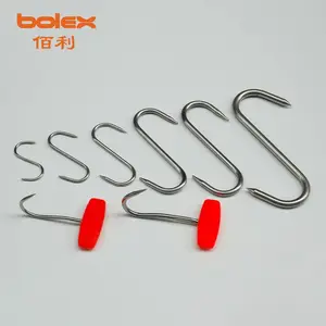 SS S HOOKS CHINA屠夫剔骨钩S肉钩厨房钩家禽鸡鸭挂钩组织提取钩