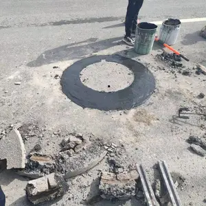 黑色微膨胀水泥 路政井盖修补速干高强砂浆