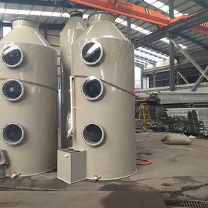 旋流喷淋塔塔脱硫除尘PP填料塔废气净化喷淋塔工业湿式除尘器酸雾净化塔