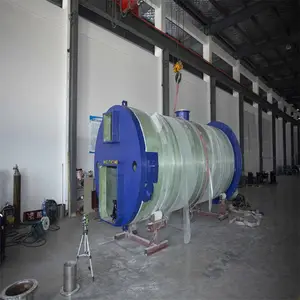 一体化泵站 玻璃钢绿色筒体 防腐蚀 耐酸碱 远程控制 雨水截污井 可定制