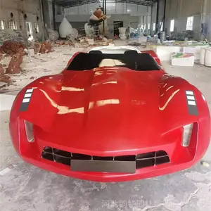 小汽车雕塑 玻璃钢仿真轿车模型 大型玻璃钢雕塑制作厂家