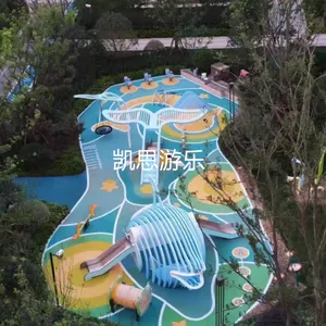 公园户外不锈钢滑梯景区无动力儿童设施非标游乐设备