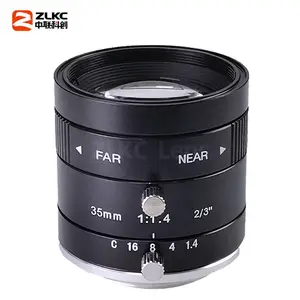 ZLKC中联科创35mm工业镜头HM3514MP3低畸变300万像素2/3