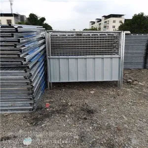 广西路边临时施工半网活动彩钢板围挡