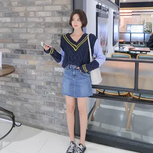 芭蒂娜服装批发品牌杭州折扣 微信品牌女装一手货源尾货紫色毛衣