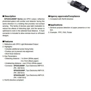 ����/Sharpԭװ��ƷGP2A25J0000F��ѧ���أ������ͣ����IC���������ֻ����ɿ���Ʊ��