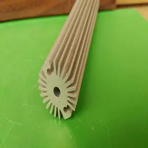 定做生产 铝合金CPU散热器型材 圆形散热器 空心散热器型材挤压