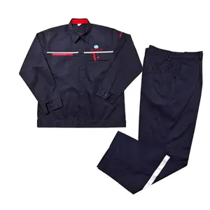 长袖工作服套装男女厂服耐磨春秋上衣车间汽修服机电工装劳保服