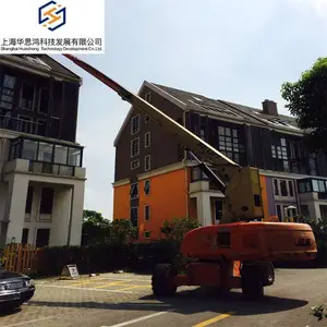 室外安装作业 出租20米高度自行走式直臂型高空作业车
