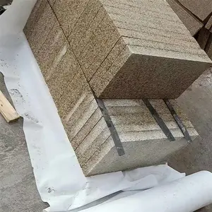 南阳黄金麻工厂 黄金麻光面石材 火烧面石材定制
