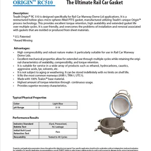 奥地利TEADIT Teadit® Origin™ RC510 轨道车用垫圈