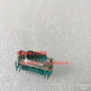 Foxconn富士康 DB9公头绿色带螺丝 90弯插 DT10121-H5W3-4F