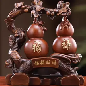 福禄双全葫芦摆件家居客厅玄关酒柜装饰品博古架办公室桌面摆设