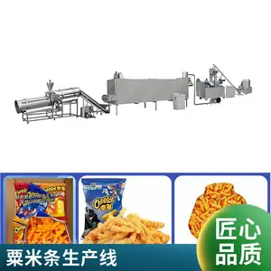 油炸粟米条双螺杆食品膨化机 奇多玉米棒设备供货商