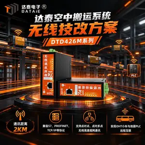 移动小车无线Profinet传输 双向同步设备运行状态数据 支持断点续传