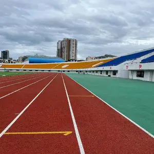 塑胶跑道材料epdm橡胶颗粒学校操场户外跑道塑胶地坪运动场施工