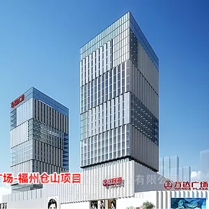 外墙玻璃安装 幕墙维修 | 玻璃幕墙更换维修案例 | 福州万达广场项目