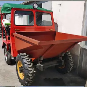 圣成工程四轮自卸车 工地柴油翻斗车 建筑工程拉混凝土四轮蹦蹦车