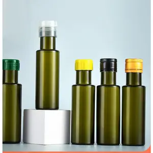 厂家发货100ml橄榄绿色瓶橄榄油瓶礼品装玻璃酒瓶量大从优