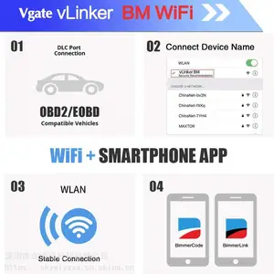 Vgate vLinker BM WIFI 宝马专检,支持 Bimmercode APP 汽车检测仪