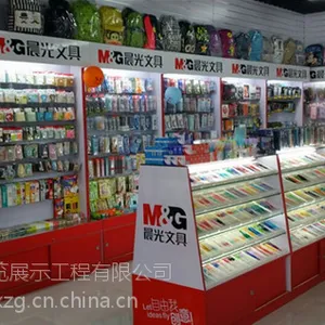 整体免费设计定做文具展柜、文具店展示柜、文具店货柜、文具店货架厂厂家