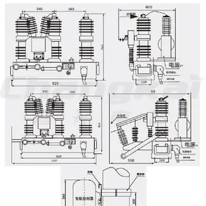 10KV�����ѹ��ն�·��ZW32-12G/630A�����뵶բ