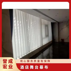 学校金丝绒背景纱幔定做酒店大堂幼儿园舞台背景幕布装饰
