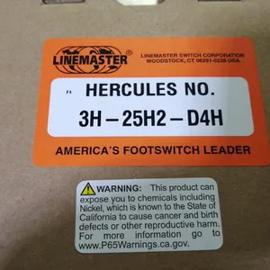 linemaster 脚踏开关 HERCULES AIR VAL 3H-25H2-DH 3H-25H2-D4H