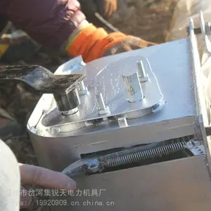 四川省 加厚型铝合金通信杆 三角扒杆8-15米通用型 10米人工立电杆设备 锐天销售