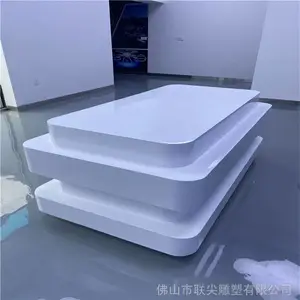 联尖玻璃钢景观雕塑制作 创意玻璃钢台面雕塑生产