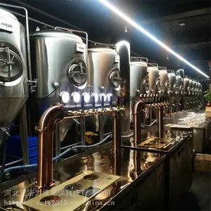 日产3000升精酿啤酒设备加工厂家放在酒吧酒店的啤酒设备