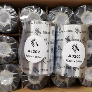 zebra斑马碳带A3202 110X300混合基色带耐刮铜版纸打印
