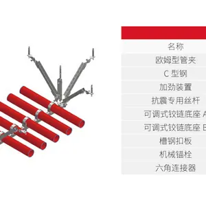 鸥洛迪 多管型材支架 适用于槽钢/C型钢 稳固耐用