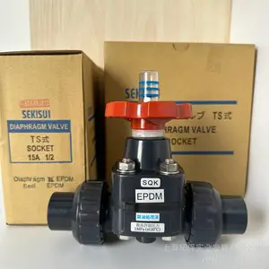超纯水clean pvc隔膜阀 日本积水双由令隔膜阀 禁油处理 ESLON洁净阀门 原装进口