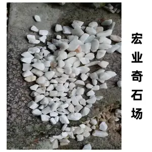 白色砾石铺公园小径/湖南白色砾石厂家/白色砾石有哪些景观应用