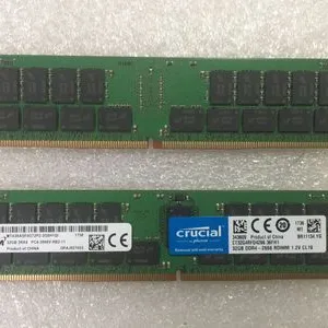 镁光原装MTA36ASF4G72PZ-2G 32G 2RX4 2666V REG服务器内存保三年