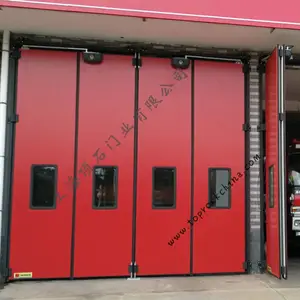 消防部队车库门 消防车库电动门 好产品在顶石门业