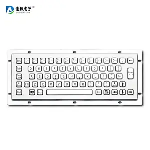 达沃D-8601工业防爆PC键盘 嵌入式不锈钢 户外防水防尘机械键盘工业金属键盘矿用键盘