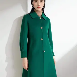 柏维娅双面羊绒大衣 大版型毛呢外套 女装折扣店货源 秋冬季时尚外套